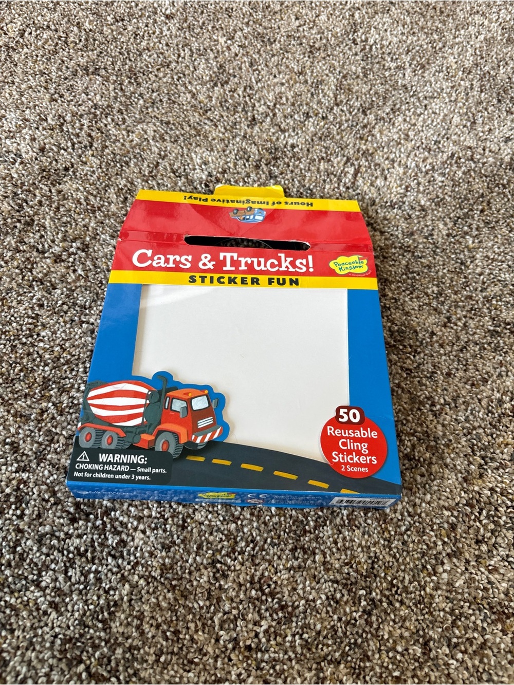 Peaceable Kingdom Cars and Trucks Reusable Sticker Fun